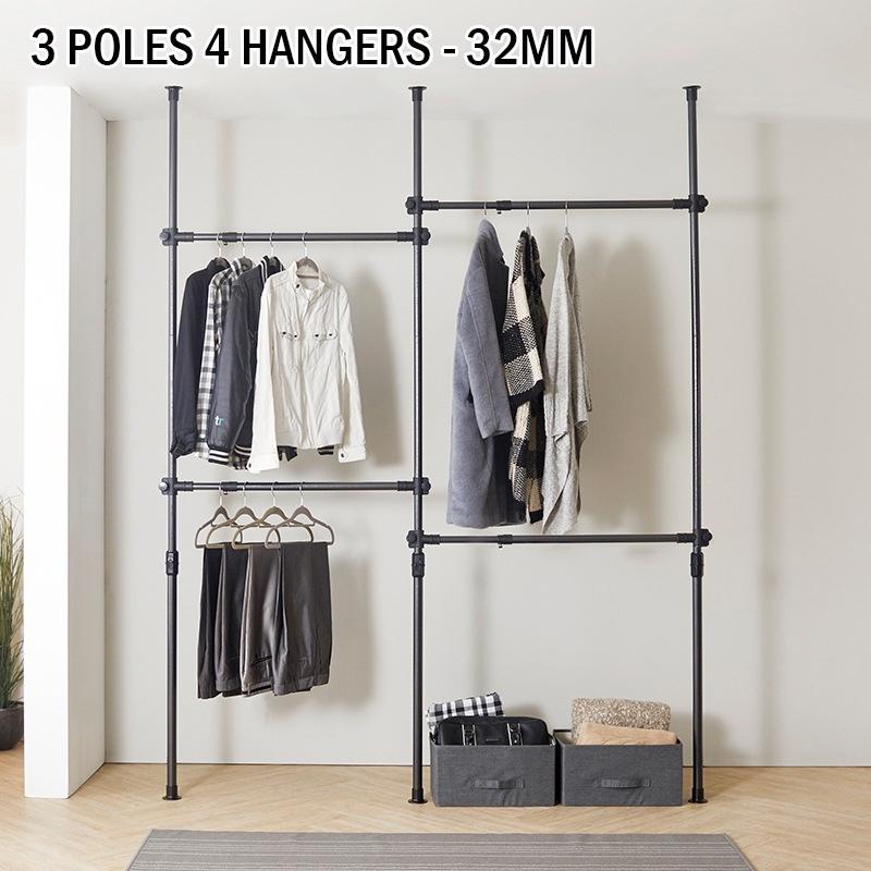 32mm Korean Standing Clothes Rack