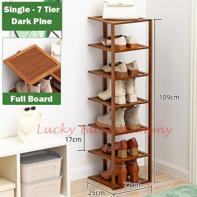 Bamboo Doorway Shoe Rack