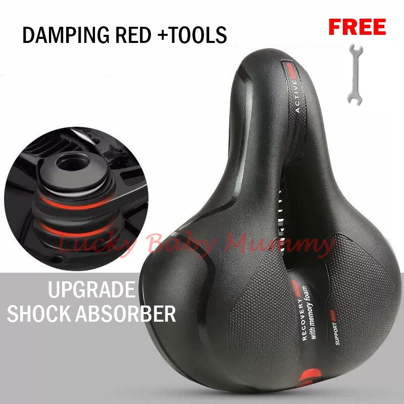 Damping Soft Bicycle Seat Big Butt Saddle Mountain Bike Seat