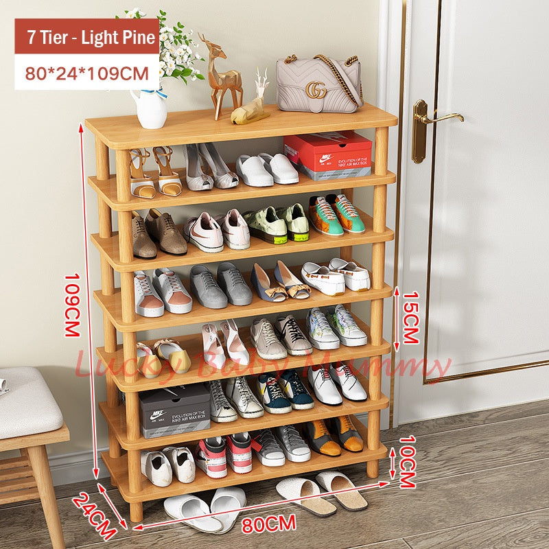 D280 Wooden Shoe Rack