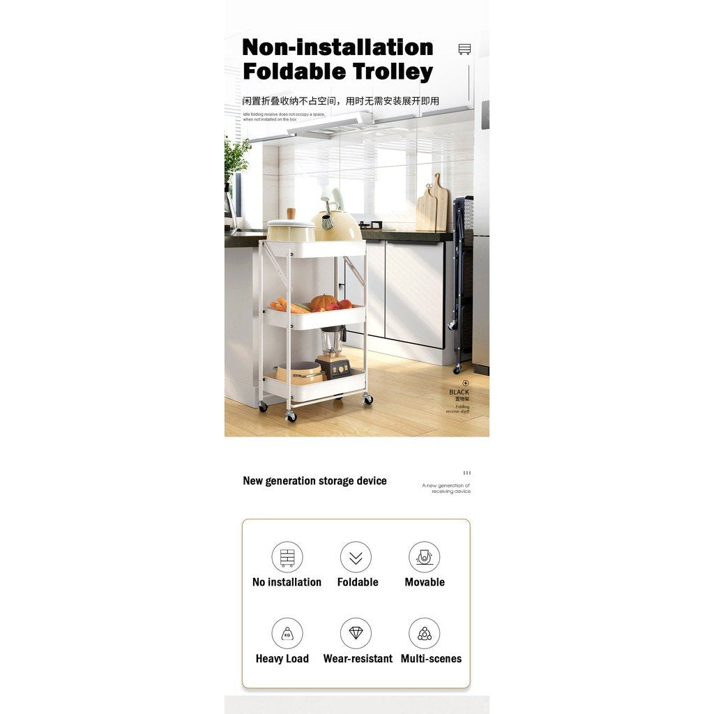 Multi-Purpose Movable Trolley with Handle