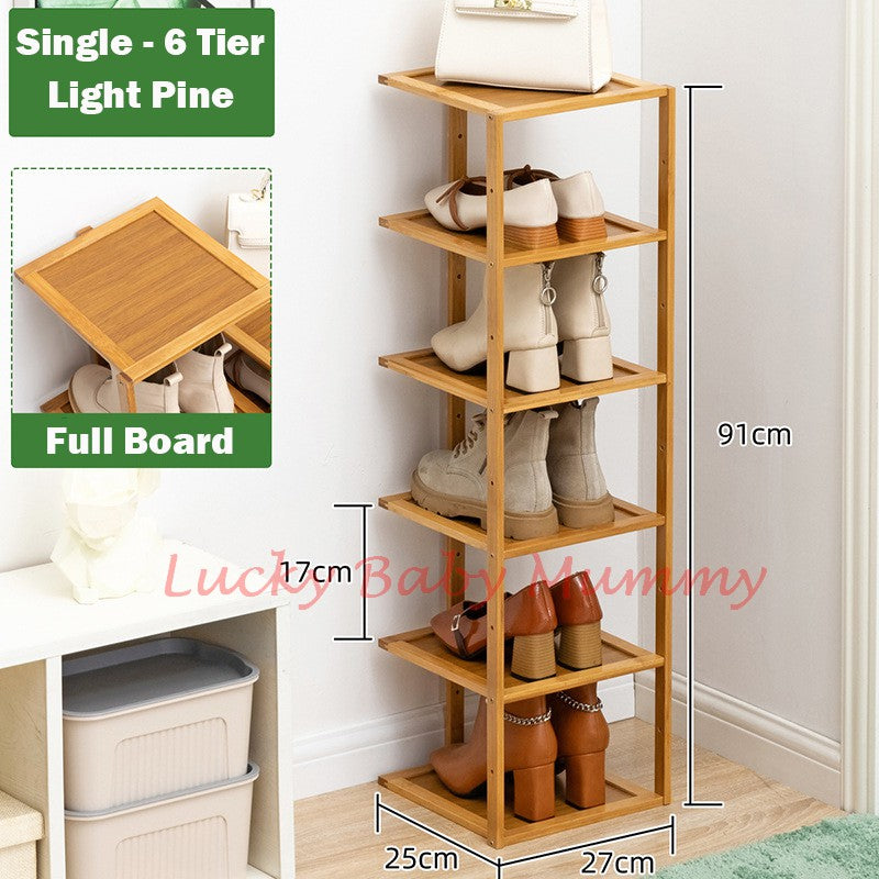 Bamboo Doorway Shoe Rack