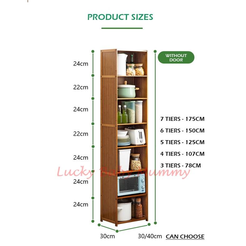 Bamboo Slim Kitchen Rack