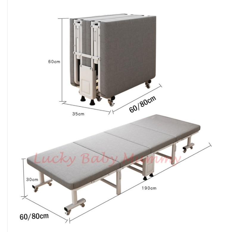 【4-fold bed】ELOISE Premium Japanese Foldable Single Bed