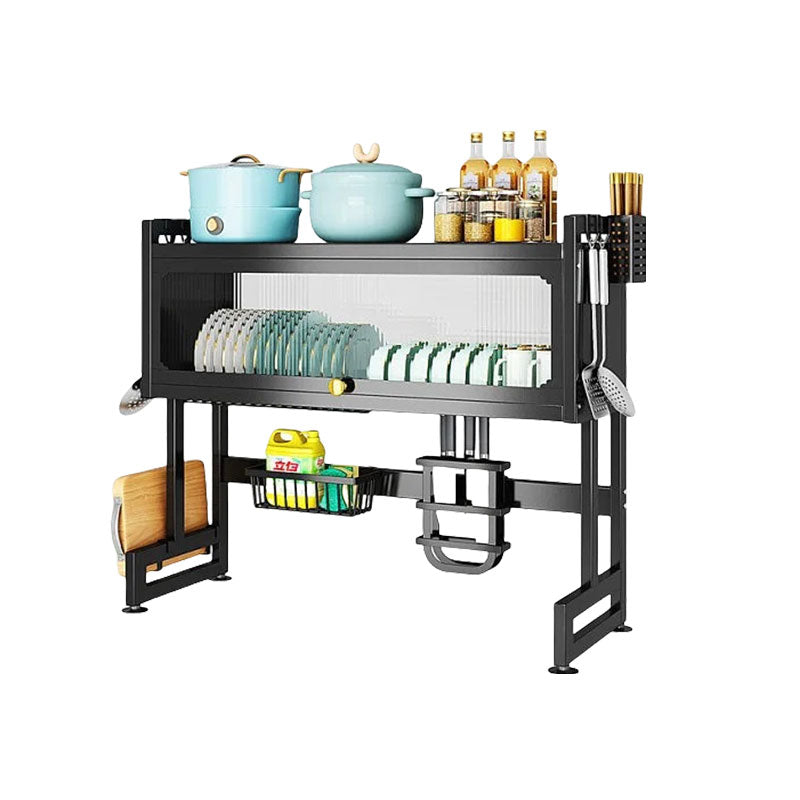 Kitchen Sink Drain Dish Rack with Cabinet Door