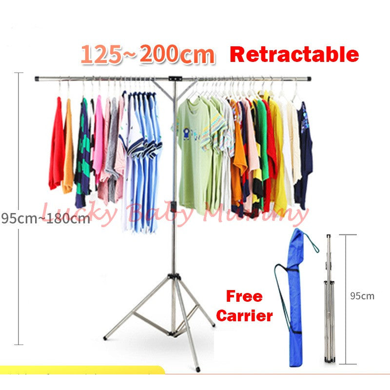 Retractable Stainless Steel Clothes Rack