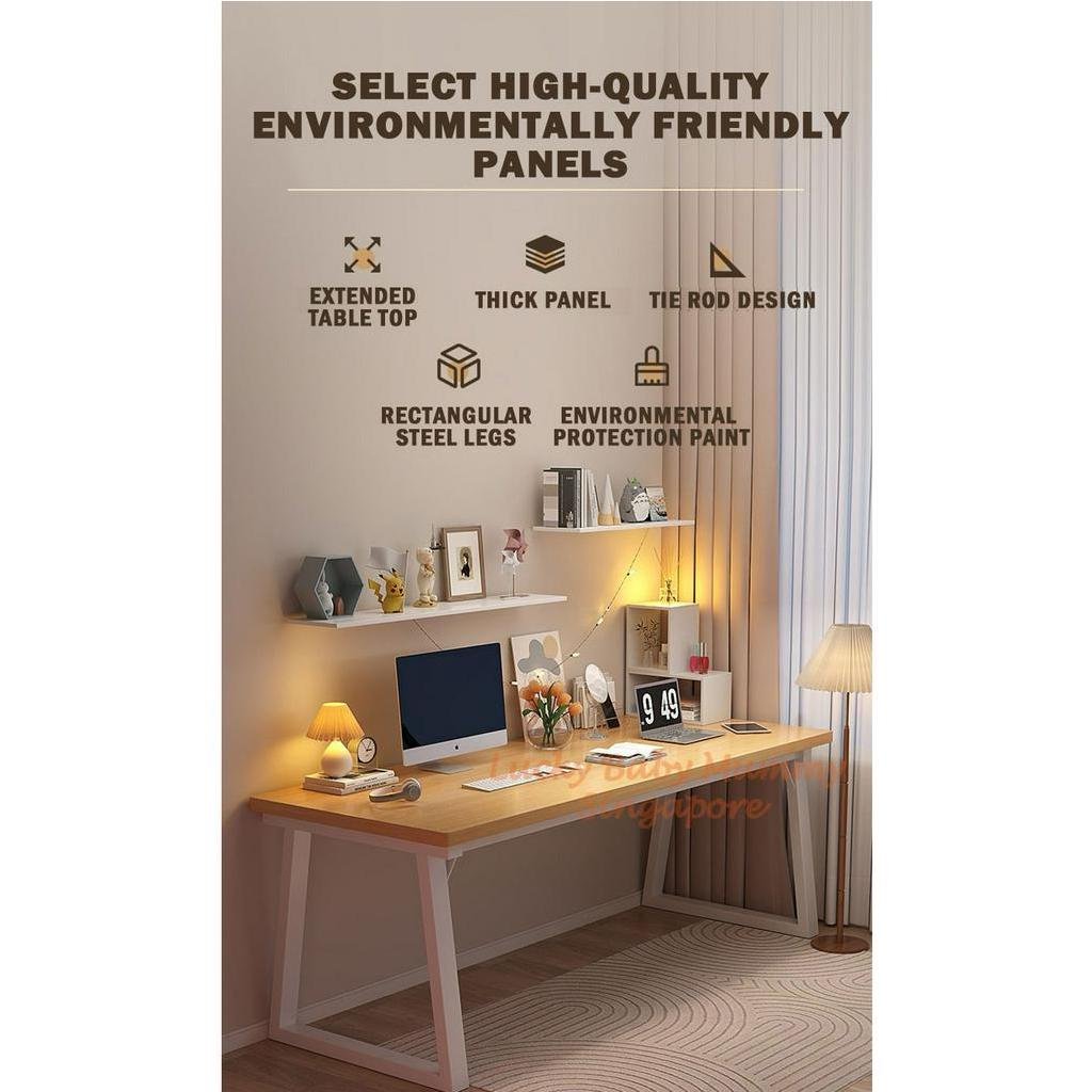 Study Table With Dim A661 Minimalist Dual Study Table