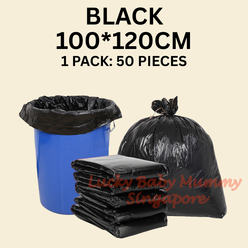 BLACK and Food Waste Large Plastic Dustbin Liners