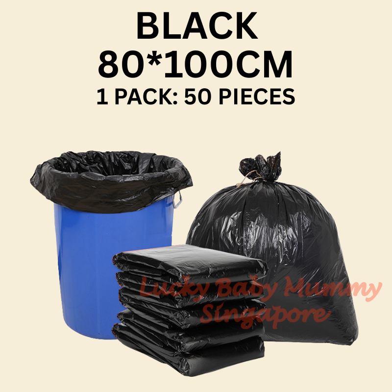 BLACK and Food Waste Large Plastic Dustbin Liners
