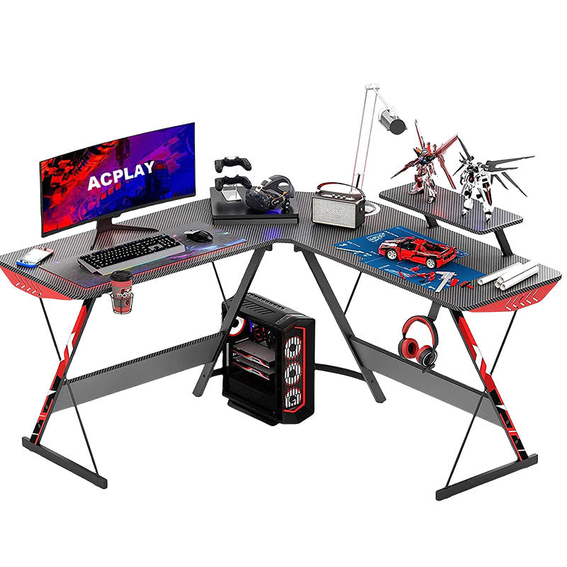 Carbon Fiber L Shape Gaming Table