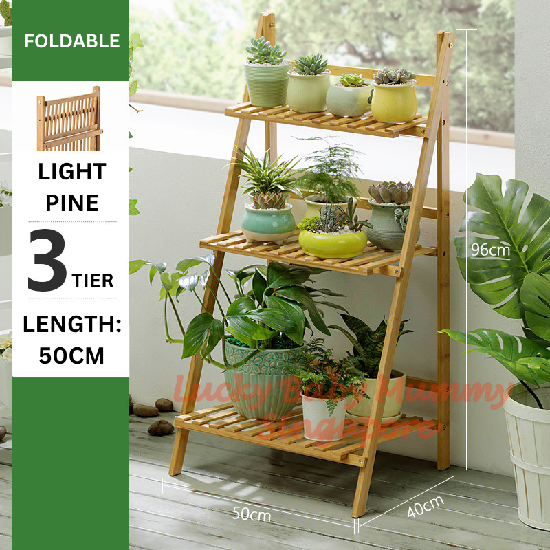 【Type B】Multi Layer Tier Bamboo Plant Rack
