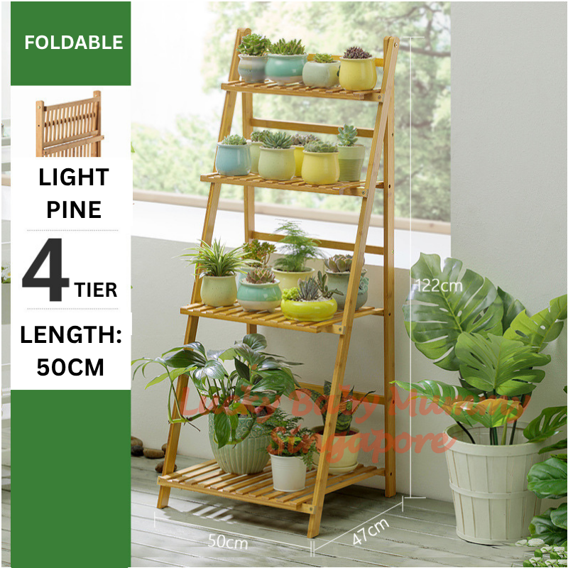 【Type B】Multi Layer Tier Bamboo Plant Rack