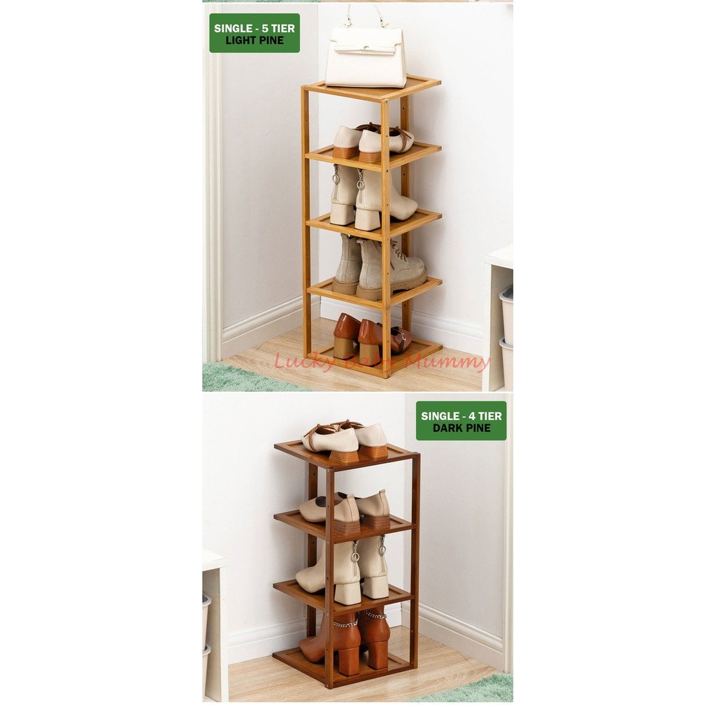 Bamboo Doorway Shoe Rack