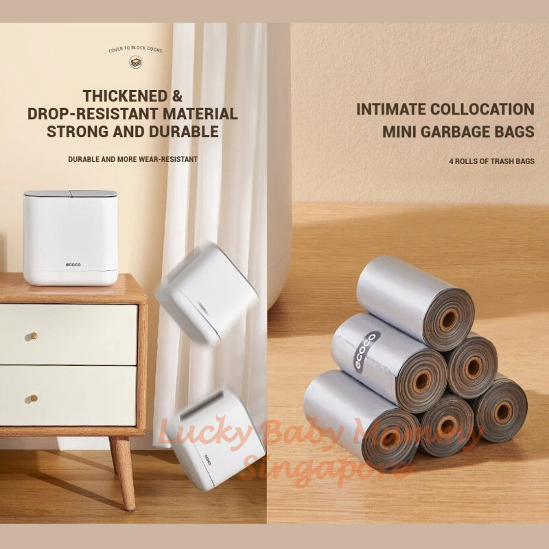 Ecoco Desktop Tissue Box with Trash Bin