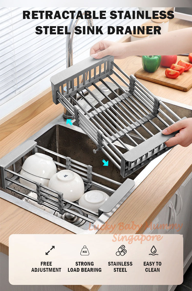 Stainless Steel Extendable Dish Drainer