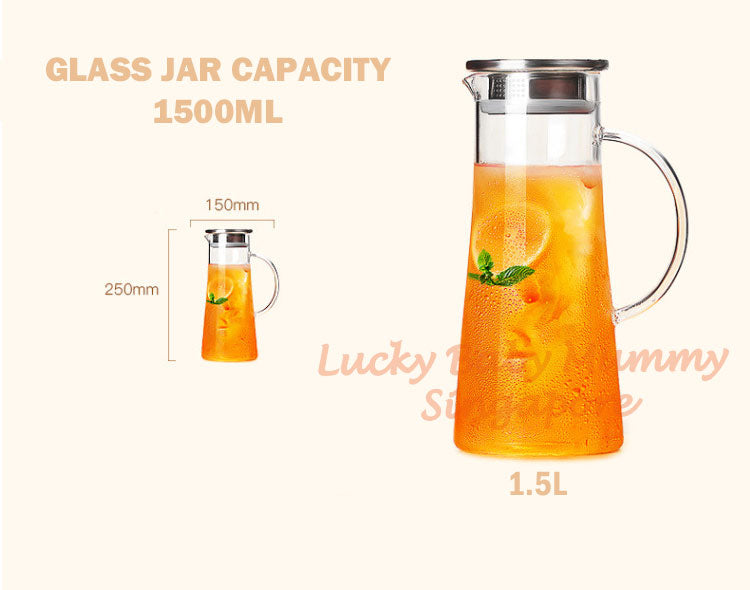 Double Wall Cup with Transparent Grass Water Jar