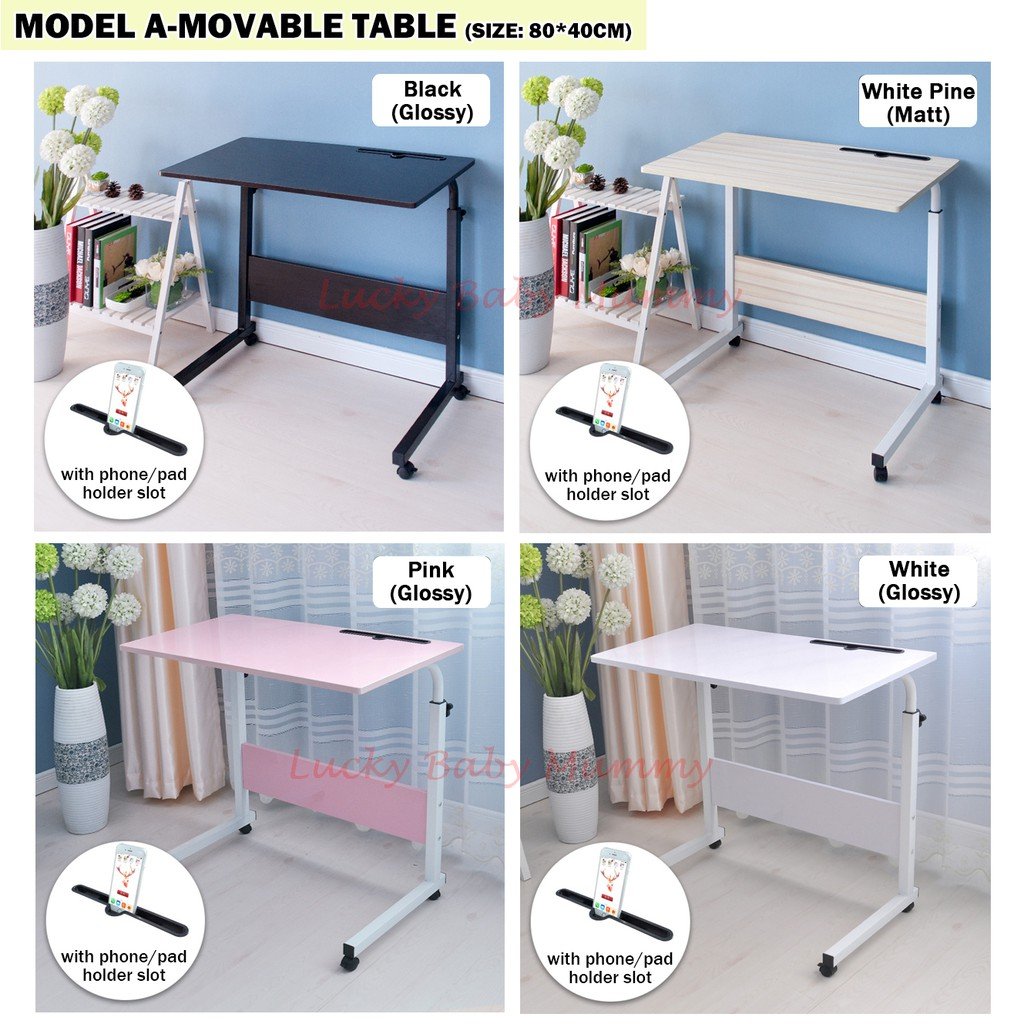 Computer Table Evermotion 05-3 Movable Computer Laptop Table
