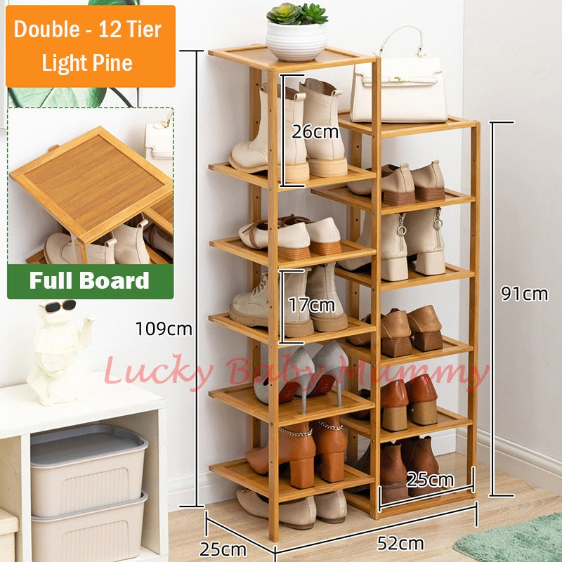 Bamboo Doorway Shoe Rack