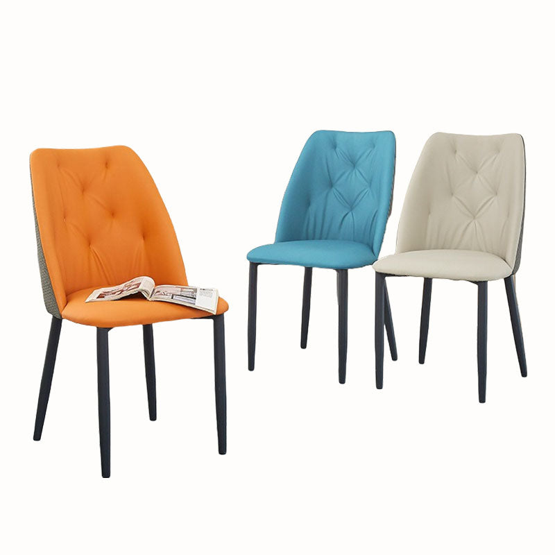 Nordic Stylish PU Leather Dining Chair