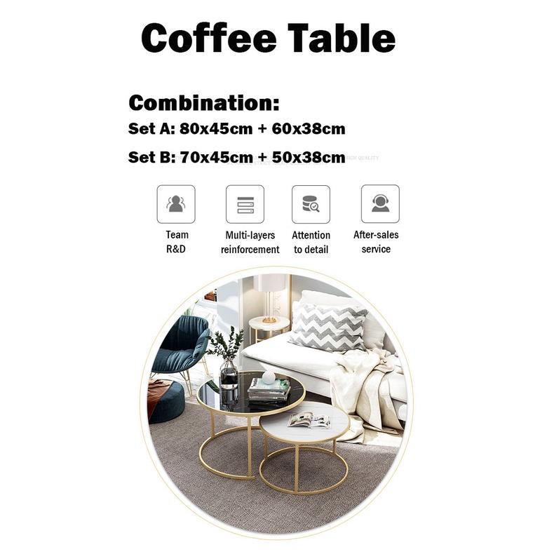 H75 COFFEE TABLE 2 in 1 Set