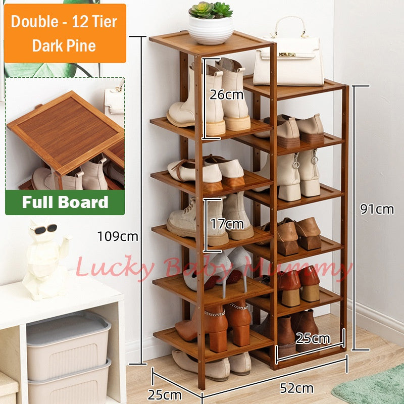 Bamboo Doorway Shoe Rack