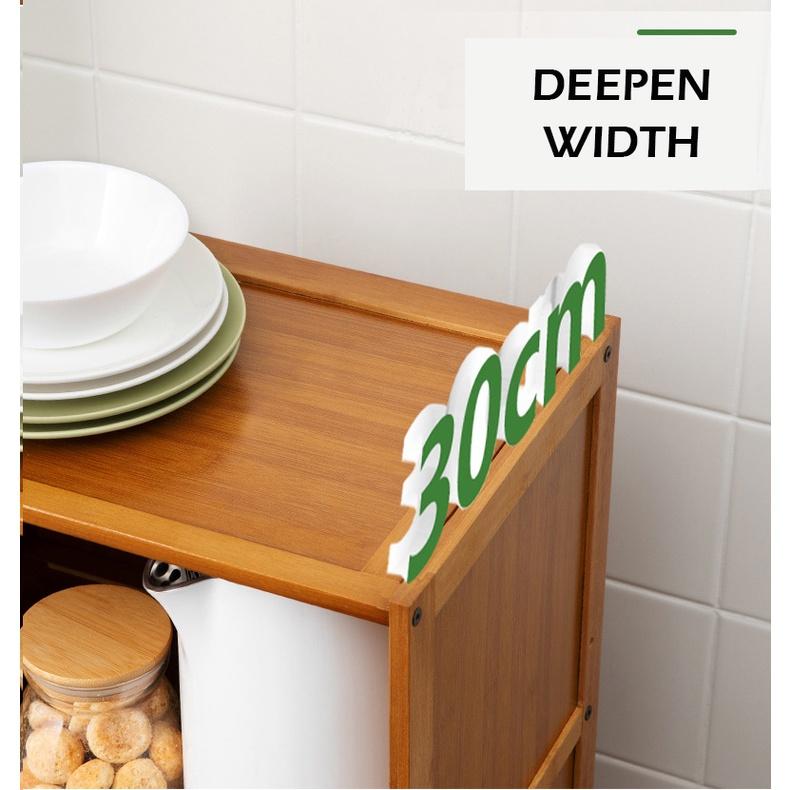 Bamboo Slim Kitchen Rack