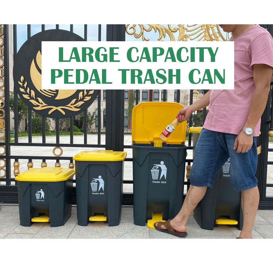 Plastic Rectangle Pedal Waste Trash Dustbin Recycle Bin