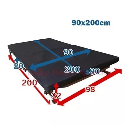 Japanese Metal Foldable Single Bed With Mattress