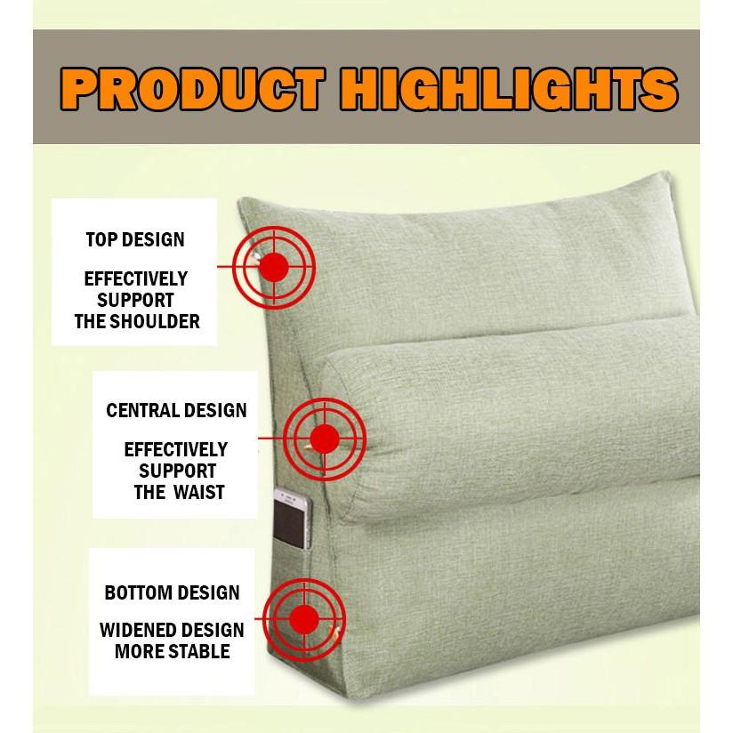 Ergonomic Wedge Cushion Pillow Bedding