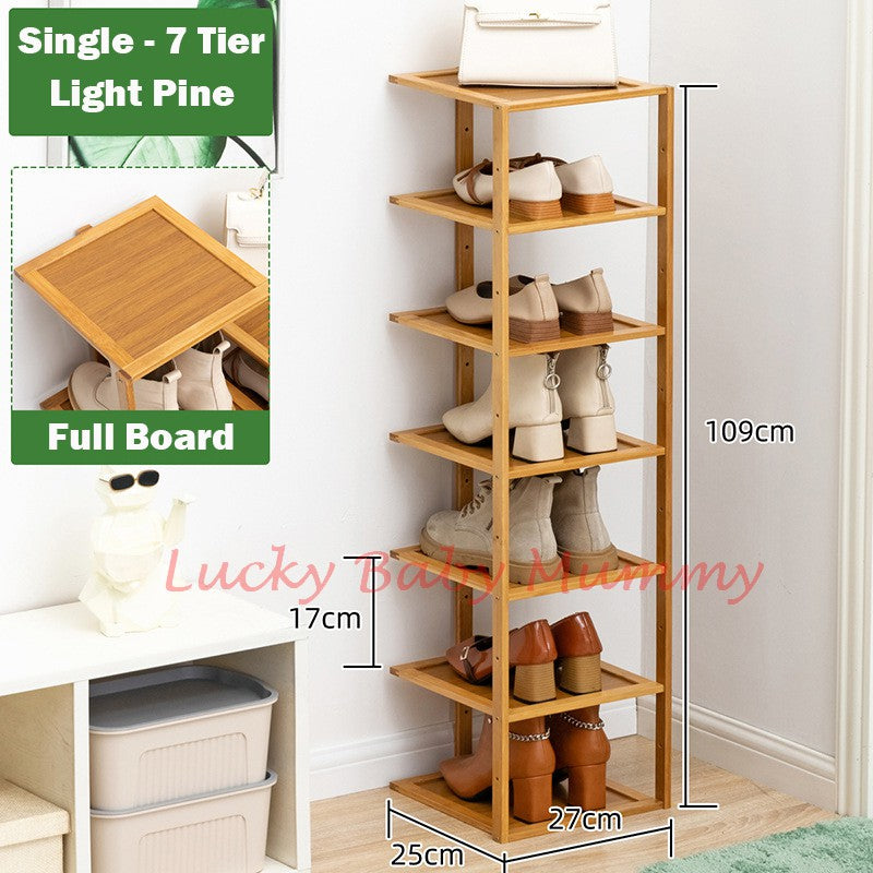 Bamboo Doorway Shoe Rack