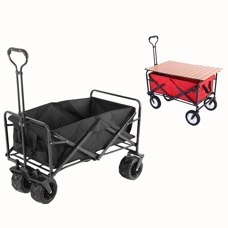 Folding Picnic Cart Camping Wagon with Wheels