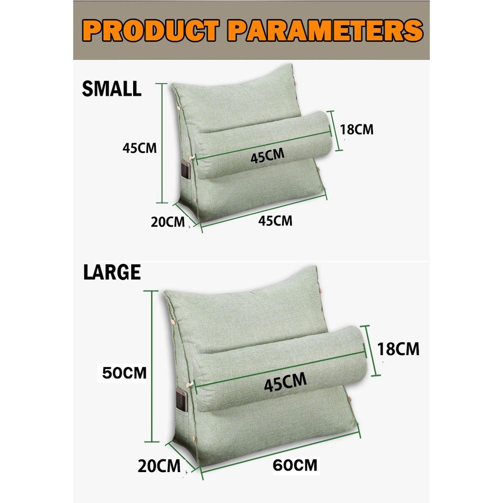 Ergonomic Wedge Cushion Pillow Bedding