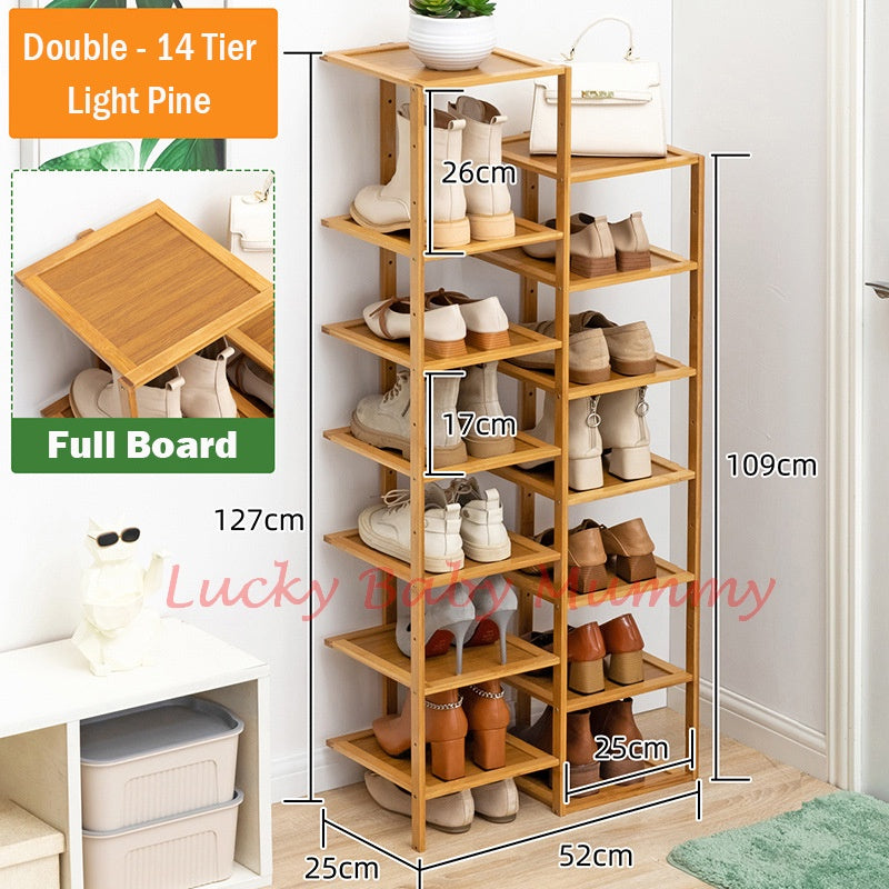 Bamboo Doorway Shoe Rack