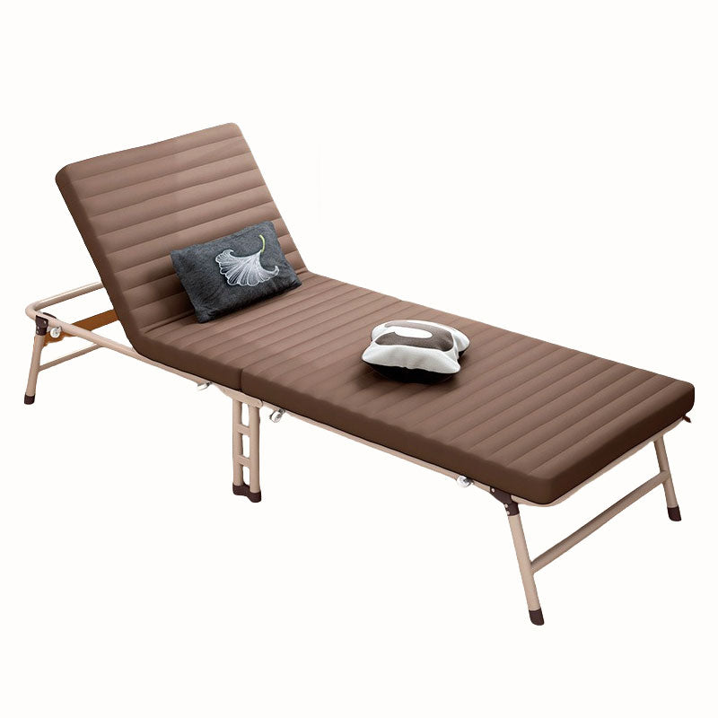 Foldable Single Bed with Adjustable Backrest