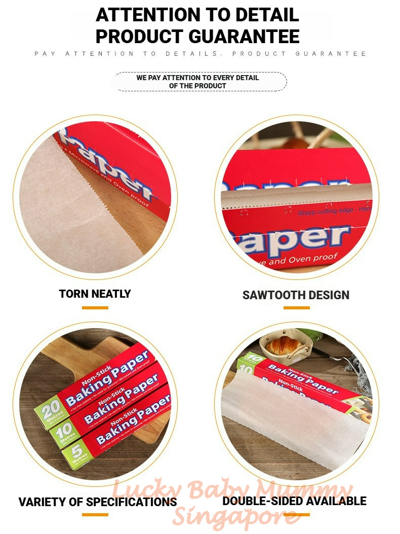 【5/10/20M】Non-Stick Baking Paper Roll