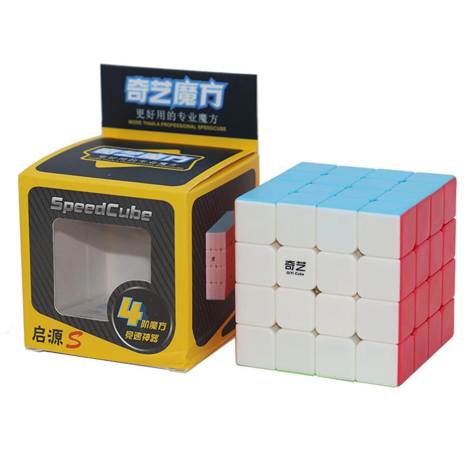 QiYi Rubiks Cube 4x4 Ultra Smooth Black/White/Rainbow Rubiks Cube/Super Smooth Fast Speed