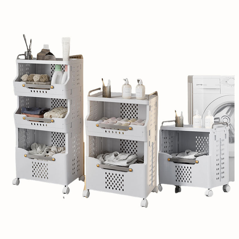 Movable Laundry Storage Rack with Wheels