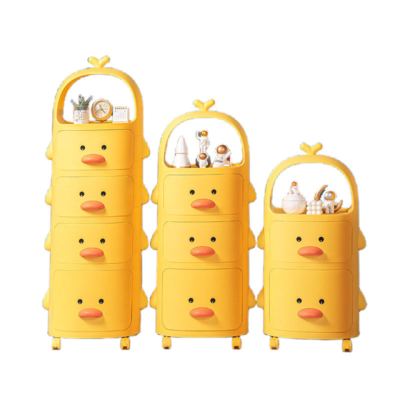 F918 Yellow Duck Multilayer Storage Drawers