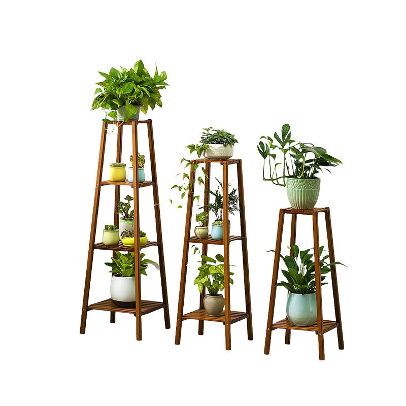 Multi Layer Bamboo Tier Planter Rack