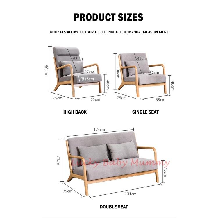 Japanese sofa chair with Free Pillow