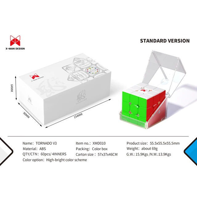 Qiyi X-Man Tornado V3 3x3 Magnetic Speedcube