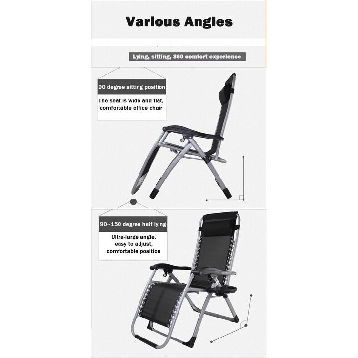 Portable Reclining Foldable Chair