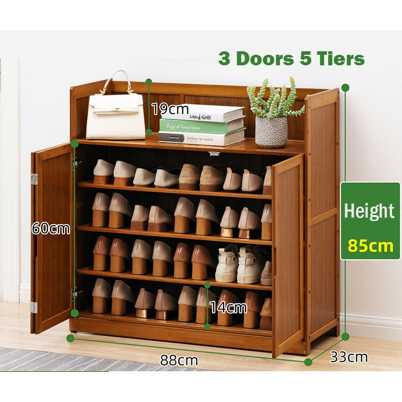 Bamboo Shoe Cabinet