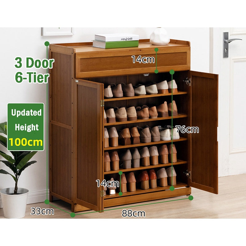 Bamboo Shoe Cabinet