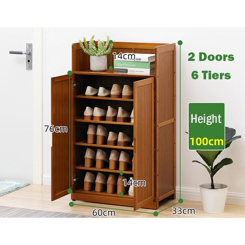 Bamboo Shoe Cabinet