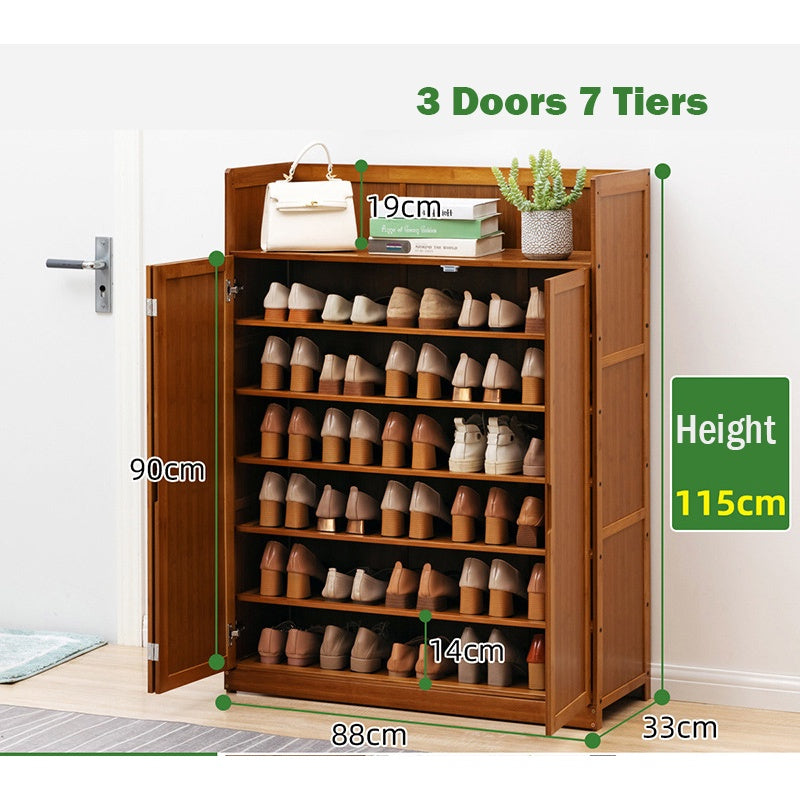 Bamboo Shoe Cabinet