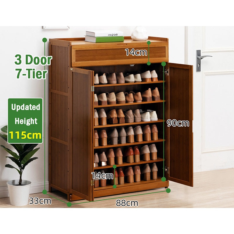 Bamboo Shoe Cabinet