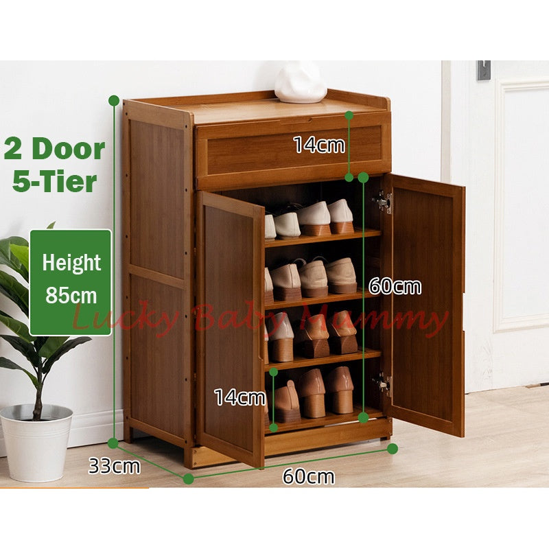 Bamboo Shoe Cabinet