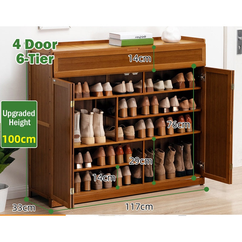 Bamboo Shoe Cabinet