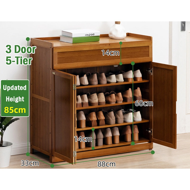 Bamboo Shoe Cabinet